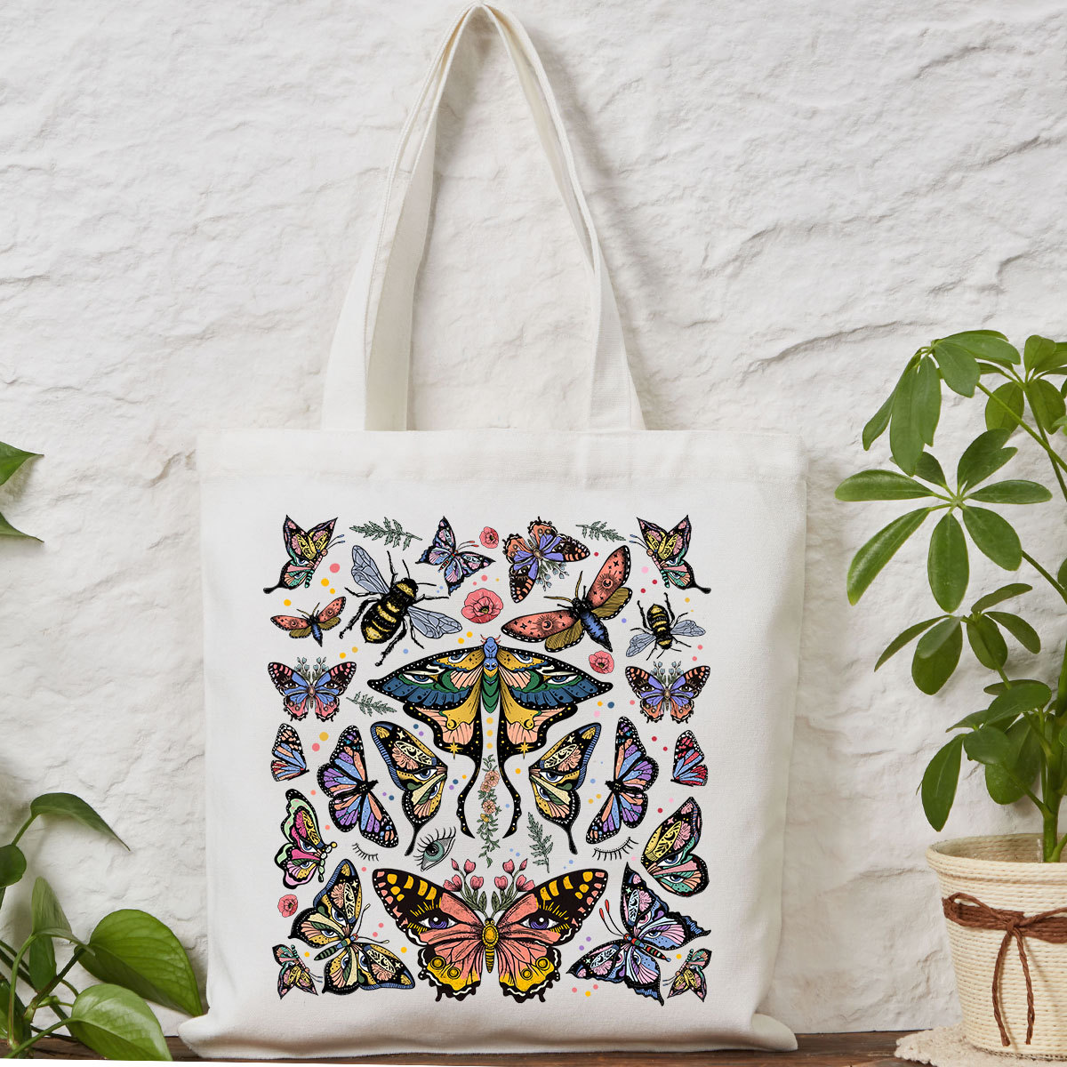 Purplehecate Mystical Butterfly & Moth Tote Bag