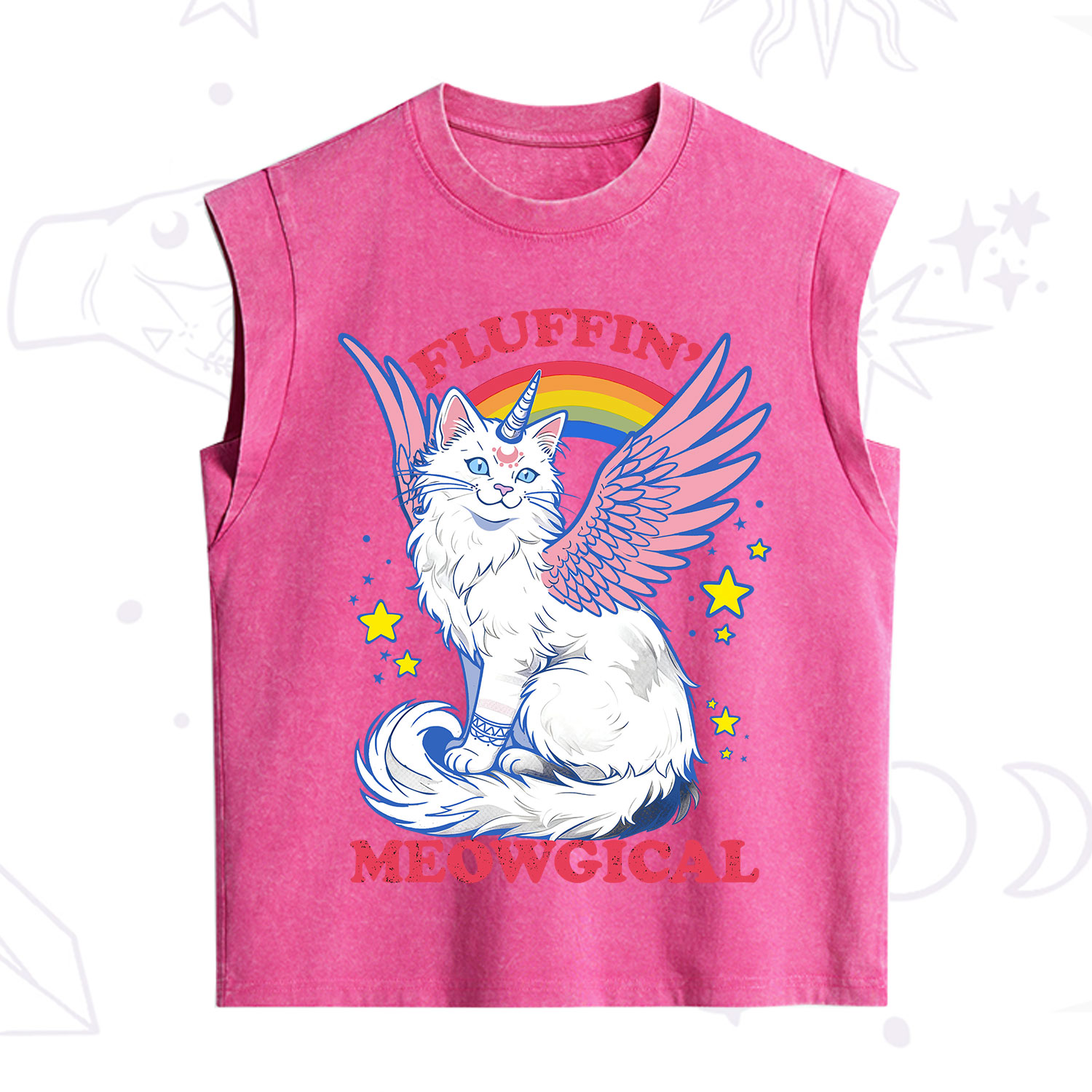 Purplehecate Fluffin Meowgical Vintage Washed Tank