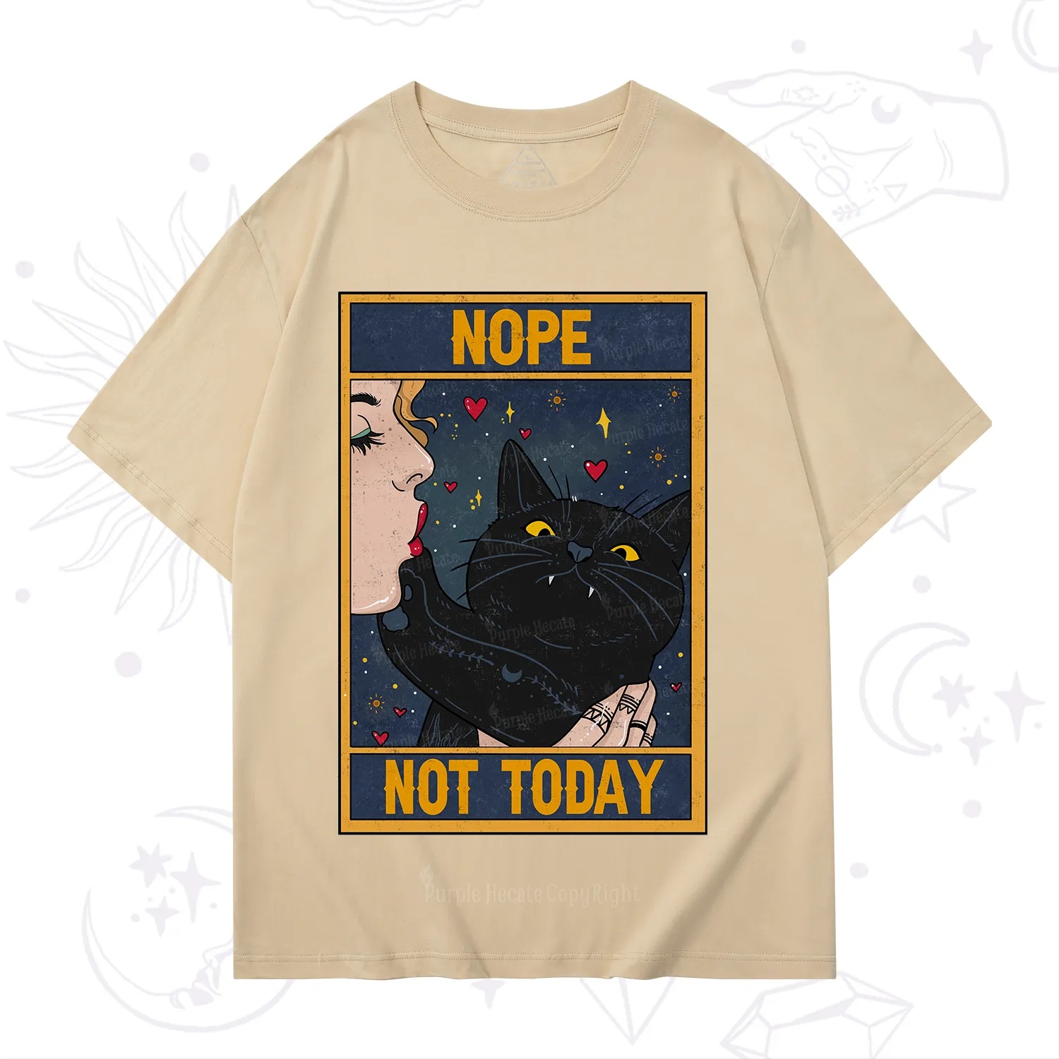Purplehecate The Nope Not Today Tarot T-Shirt