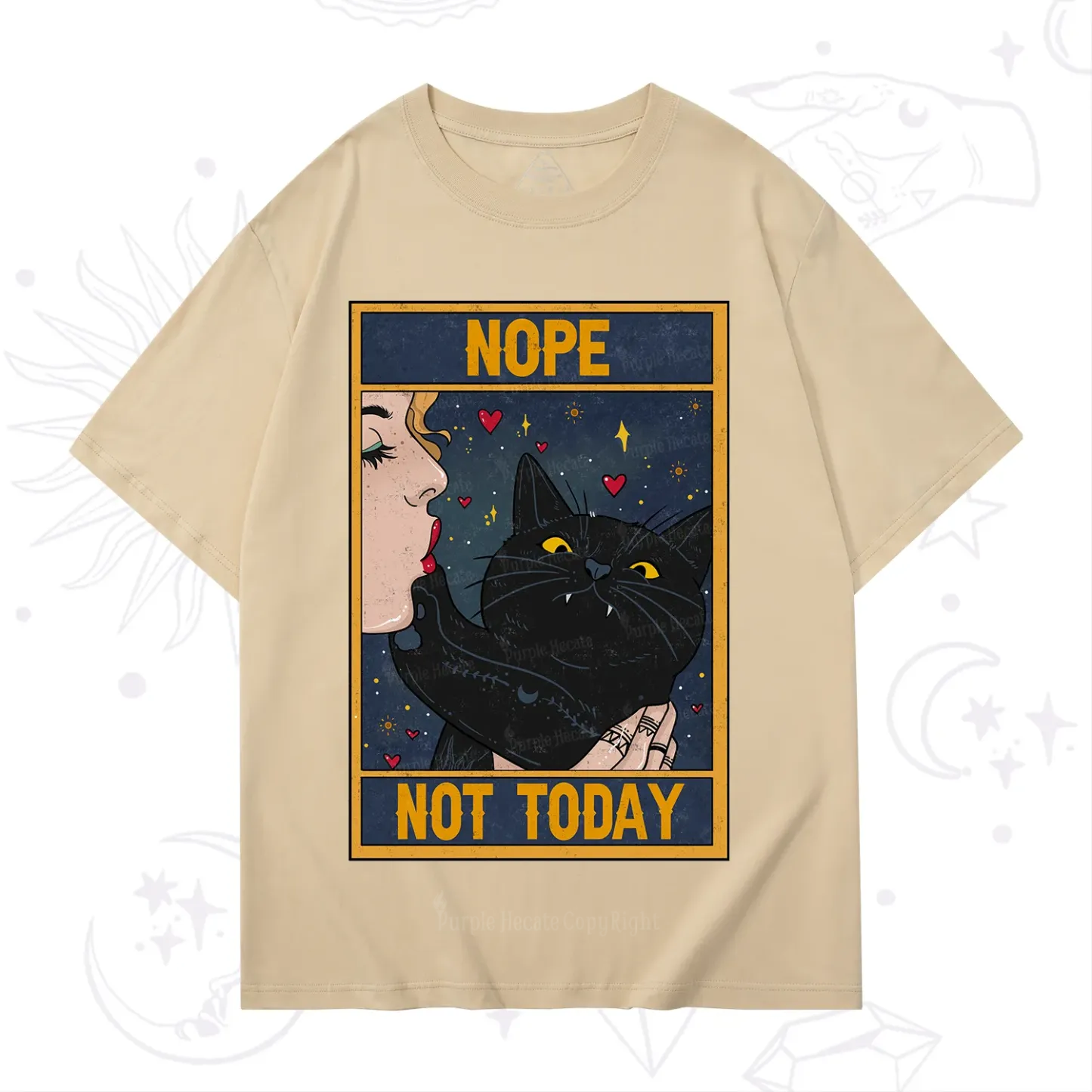 Purplehecate The Nope Not Today Tarot T-Shirt