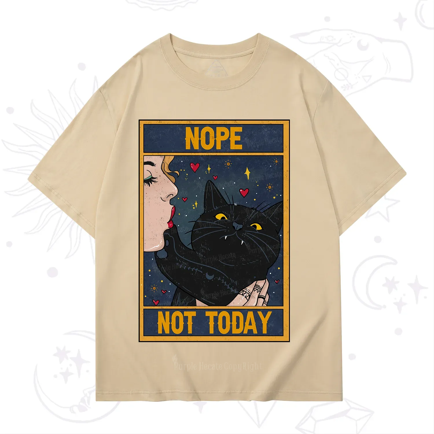 Purplehecate The Nope Not Today Tarot T-Shirt
