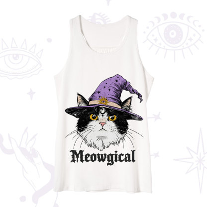 Purplehecate Meowgical Witch Cat Tank