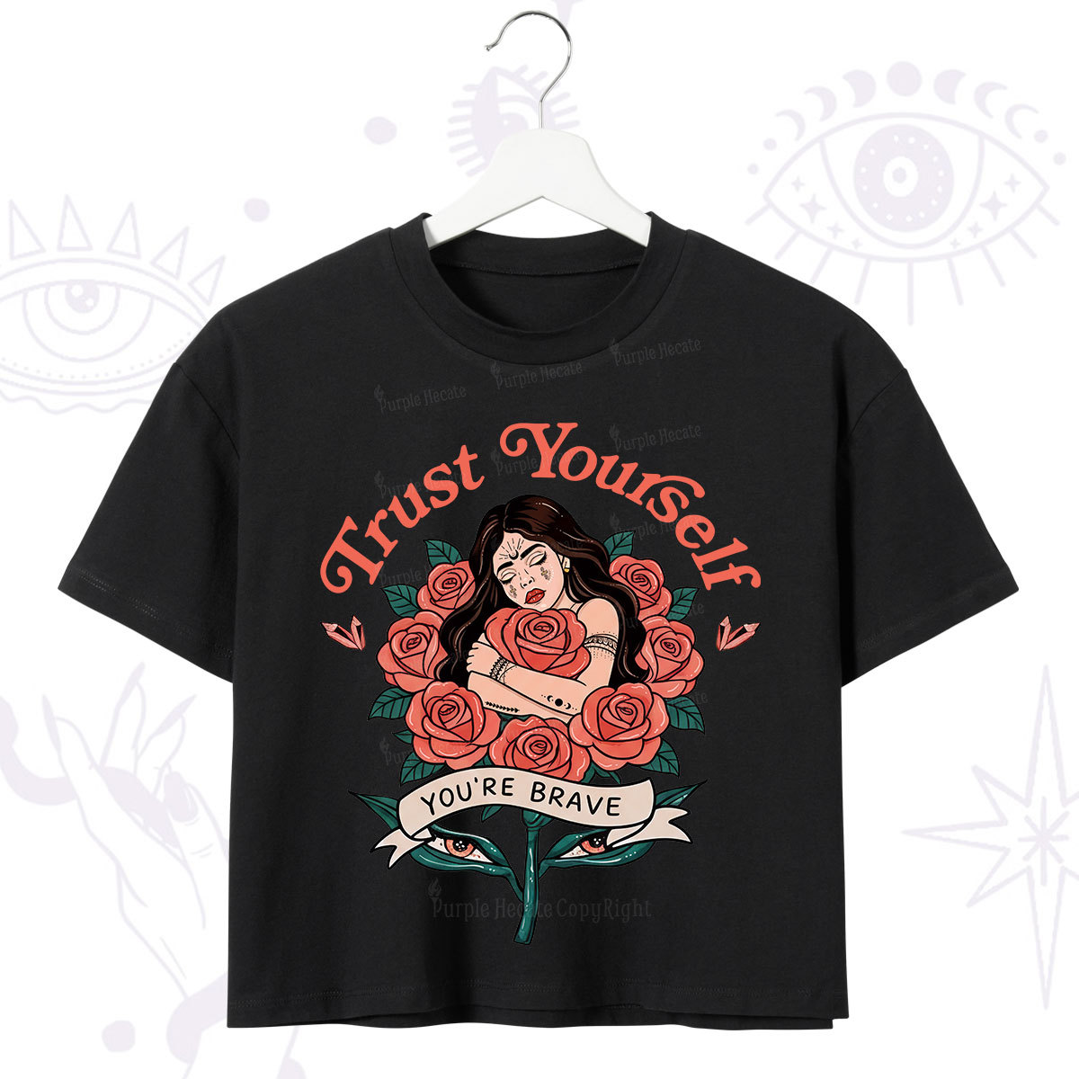 Purplehecate Trust Yourself Crop T-Shirt