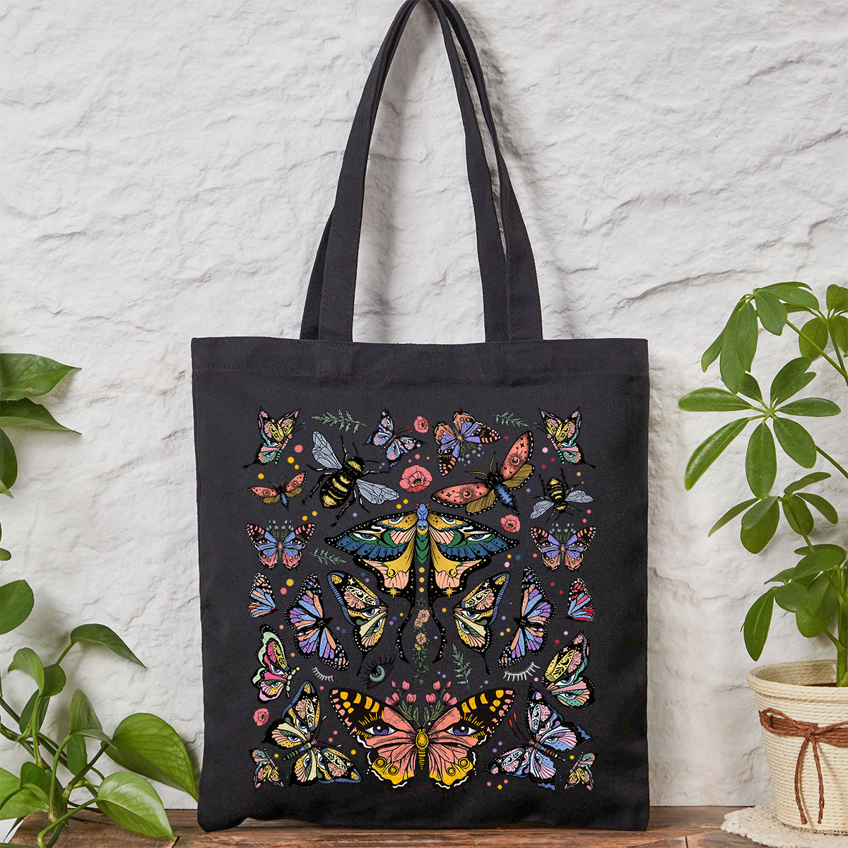 Purplehecate Mystical Butterfly & Moth Tote Bag