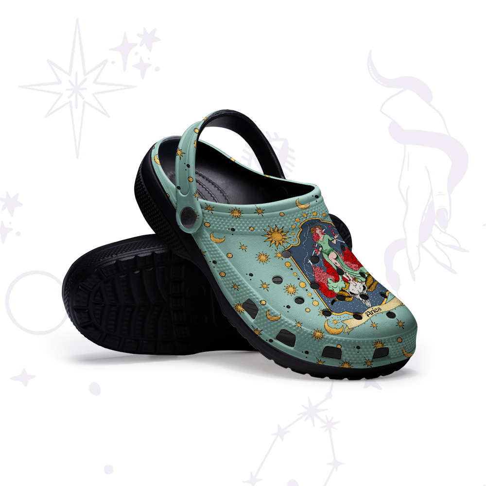Purplehecate Aries Zodiac Rubber Clogs