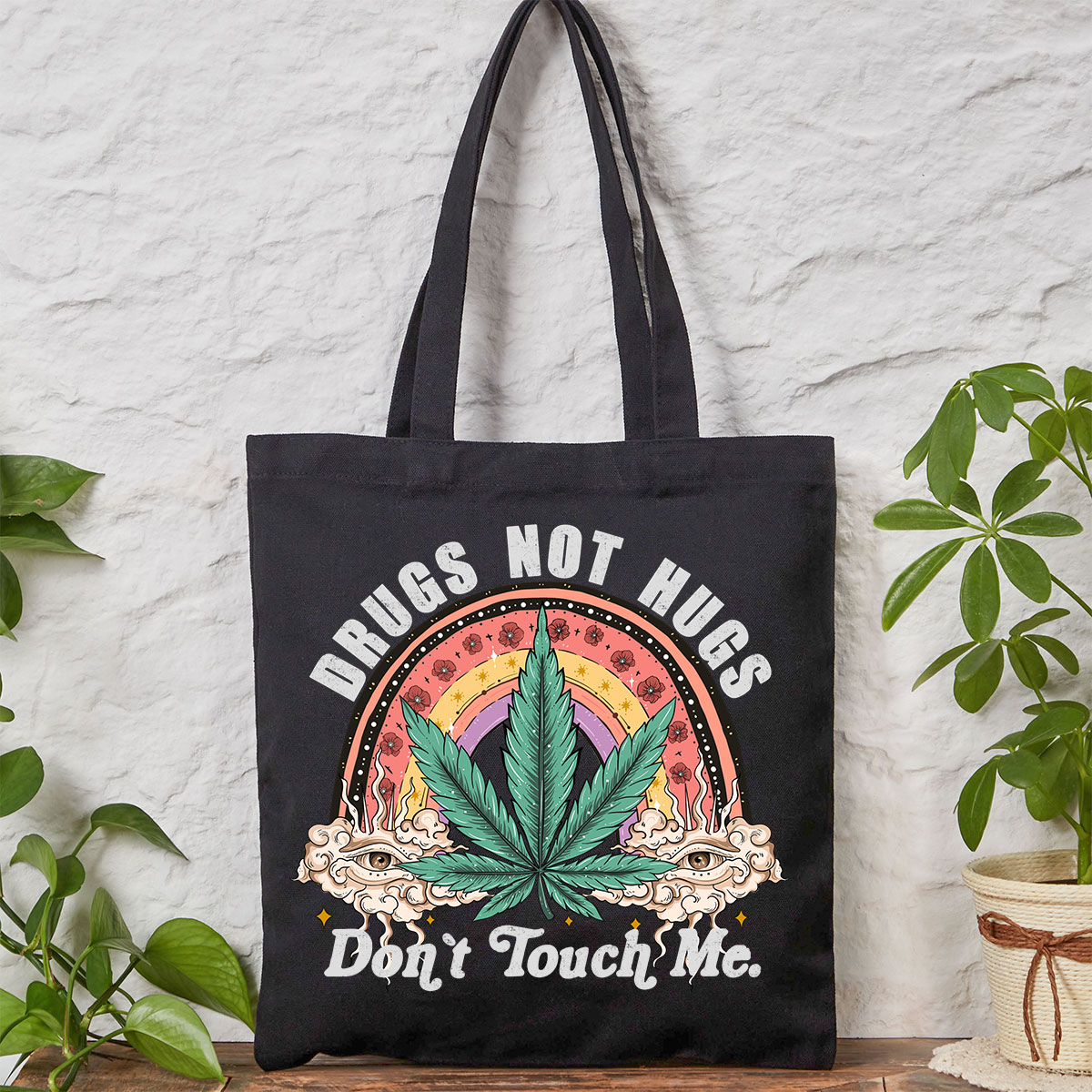 Purplehecate Drugs Not Hugs Tote Bag