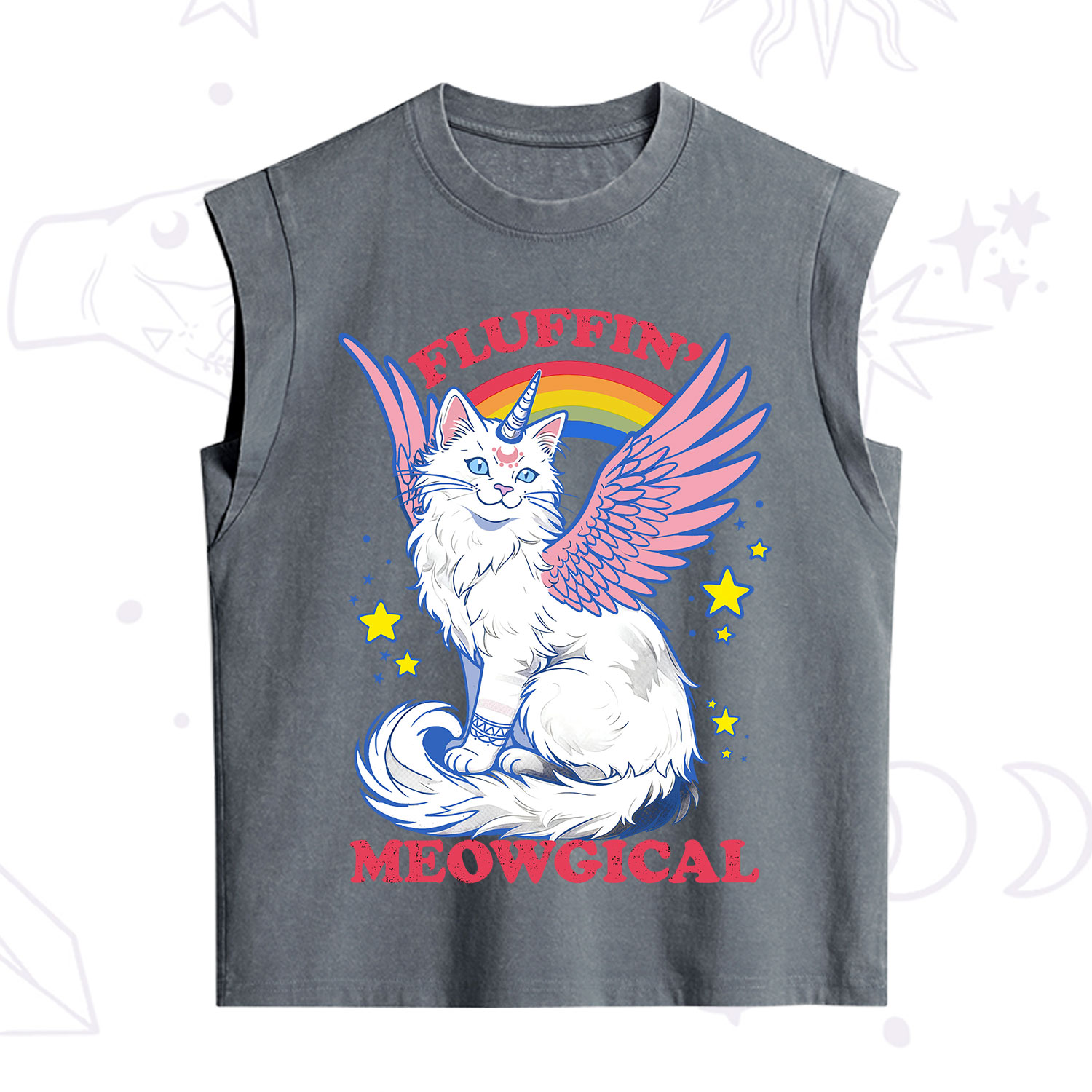 Purplehecate Fluffin Meowgical Vintage Washed Tank
