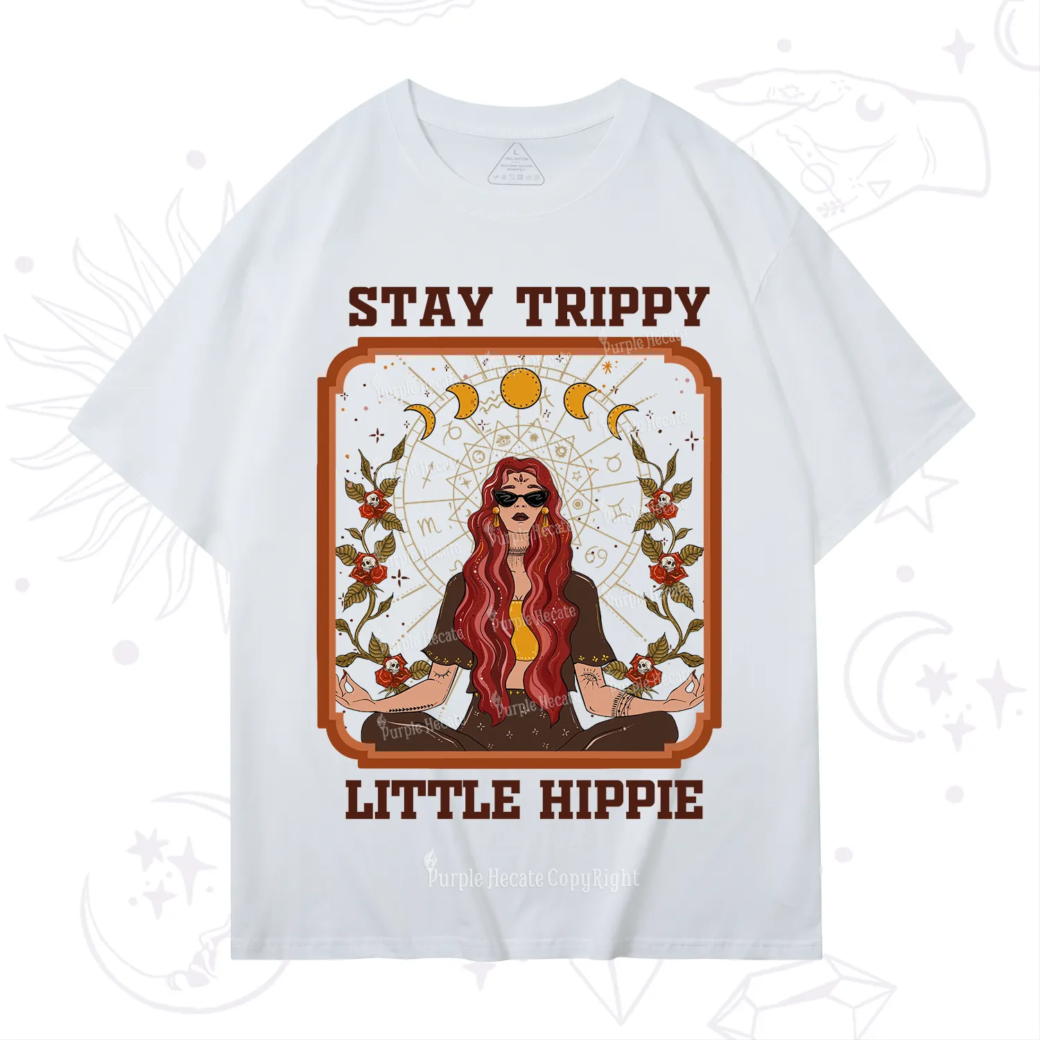 Purplehecate Stay Trippy Little Witchy Hippie T-Shirt
