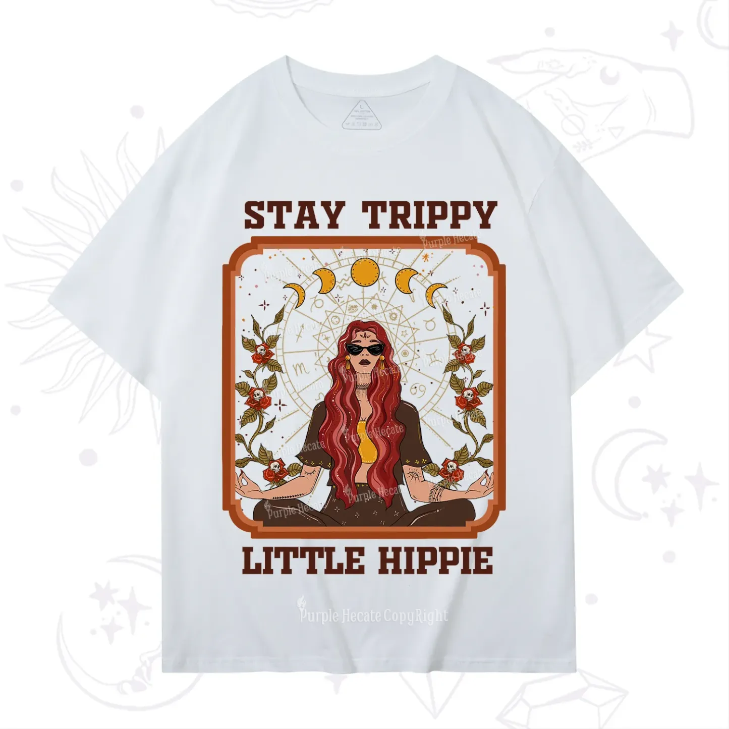 Purplehecate Stay Trippy Little Witchy Hippie T-Shirt