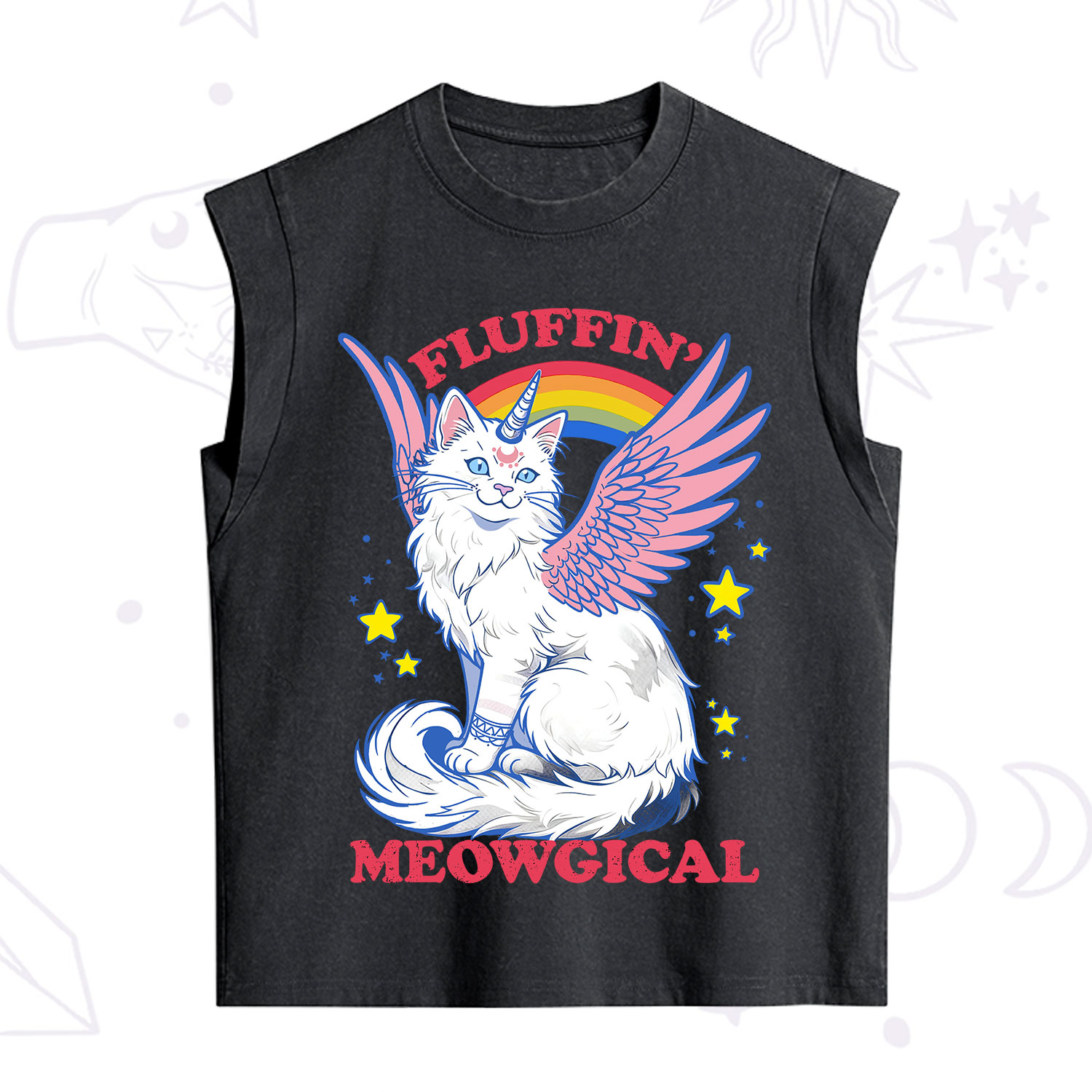 Purplehecate Fluffin Meowgical Vintage Washed Tank