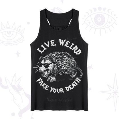 Purplehecate Live Weird Fake Your Death Silly Opossum Tank