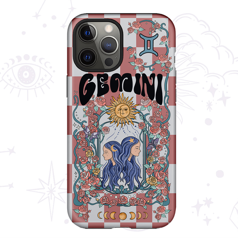 Purplehecate Gemini Spirit Zodiac Collage Phone Case