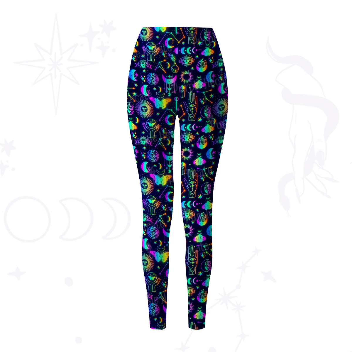 Purplehecate Blacklight Butterfly Yoga Pants