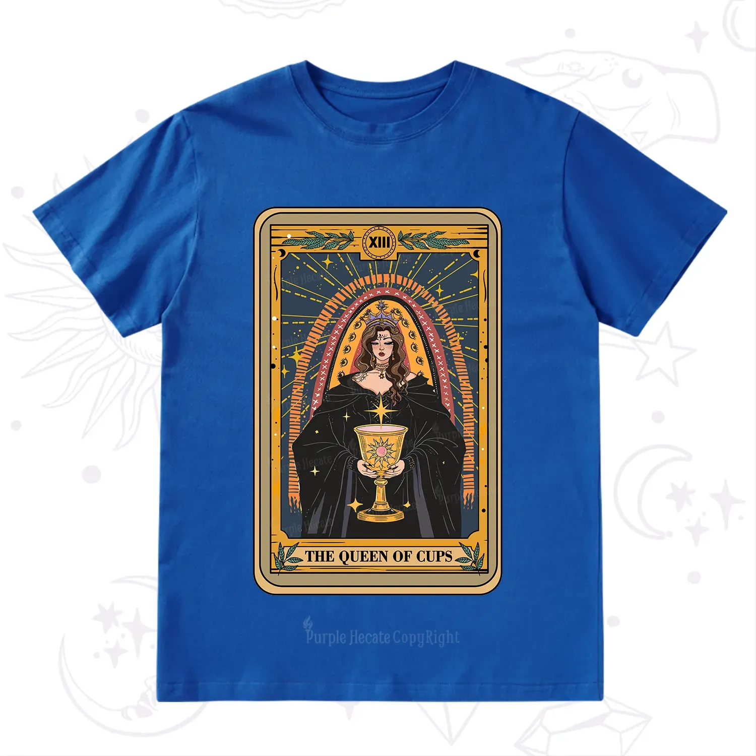 Purplehecate The Queen of Cups Tarot T-Shirt