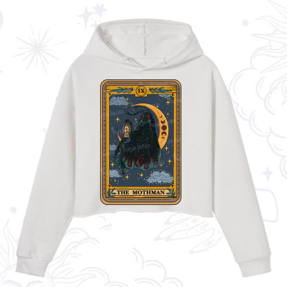 Purplehecate The Mothmen Tarot Crop Hoodie