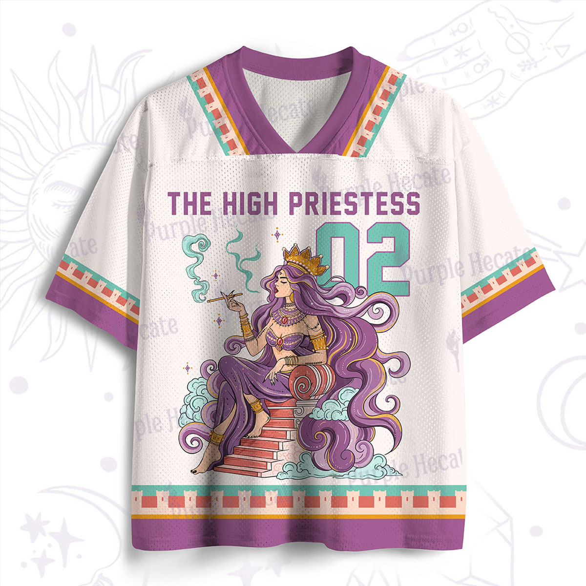 Purplehecate The Goddess High Priestess Mesh Jersey