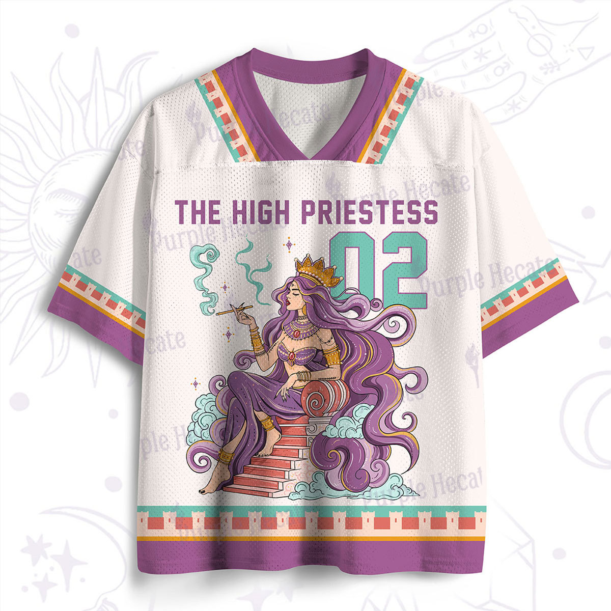 Purplehecate The Goddess High Priestess Mesh Jersey