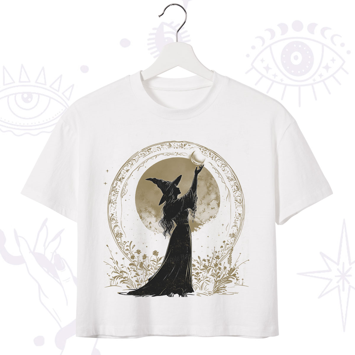Purplehecate The Moon Witch Crop T-Shirt
