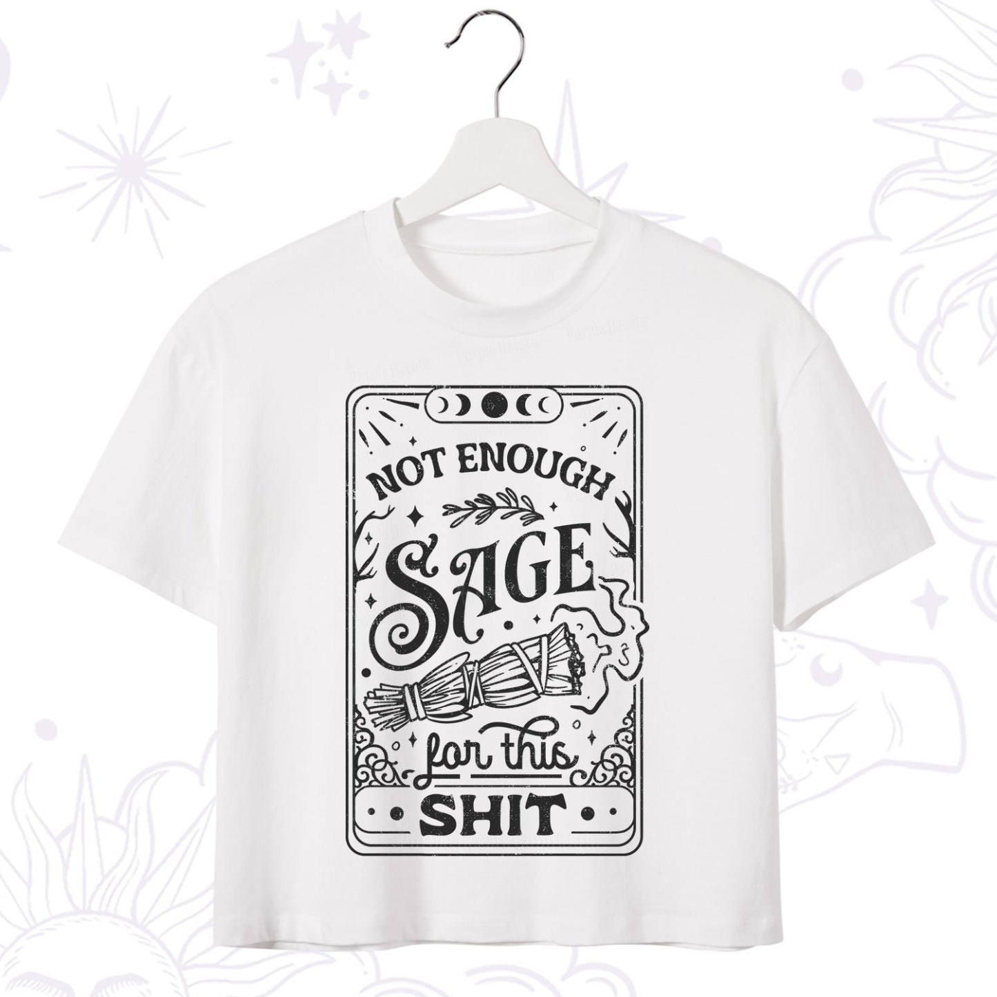 Purplehecate Not Enough Sage For This Shit Crop T-Shirt