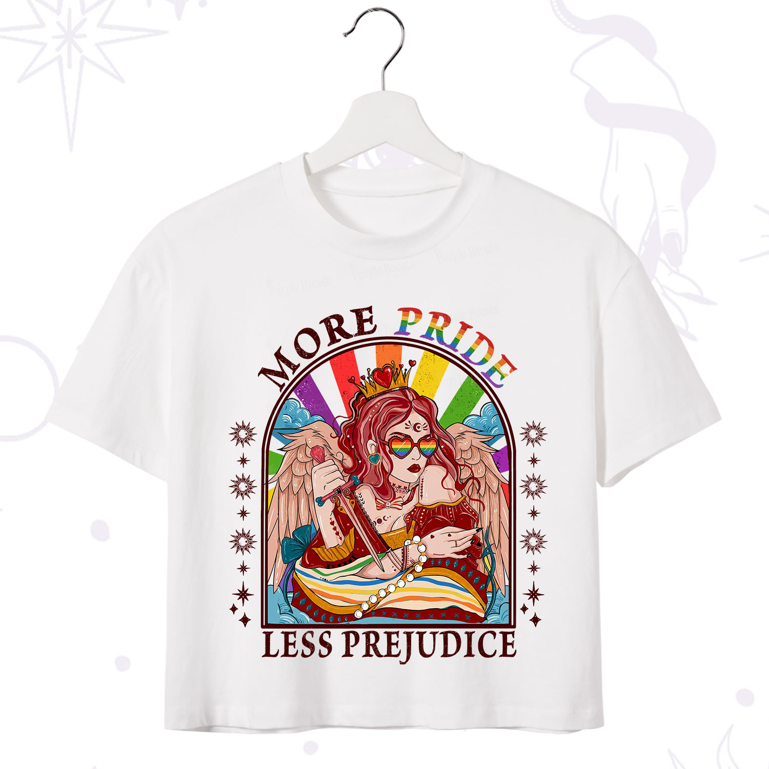 Purplehecate More Pride Less Prejudice Crop T-Shirt