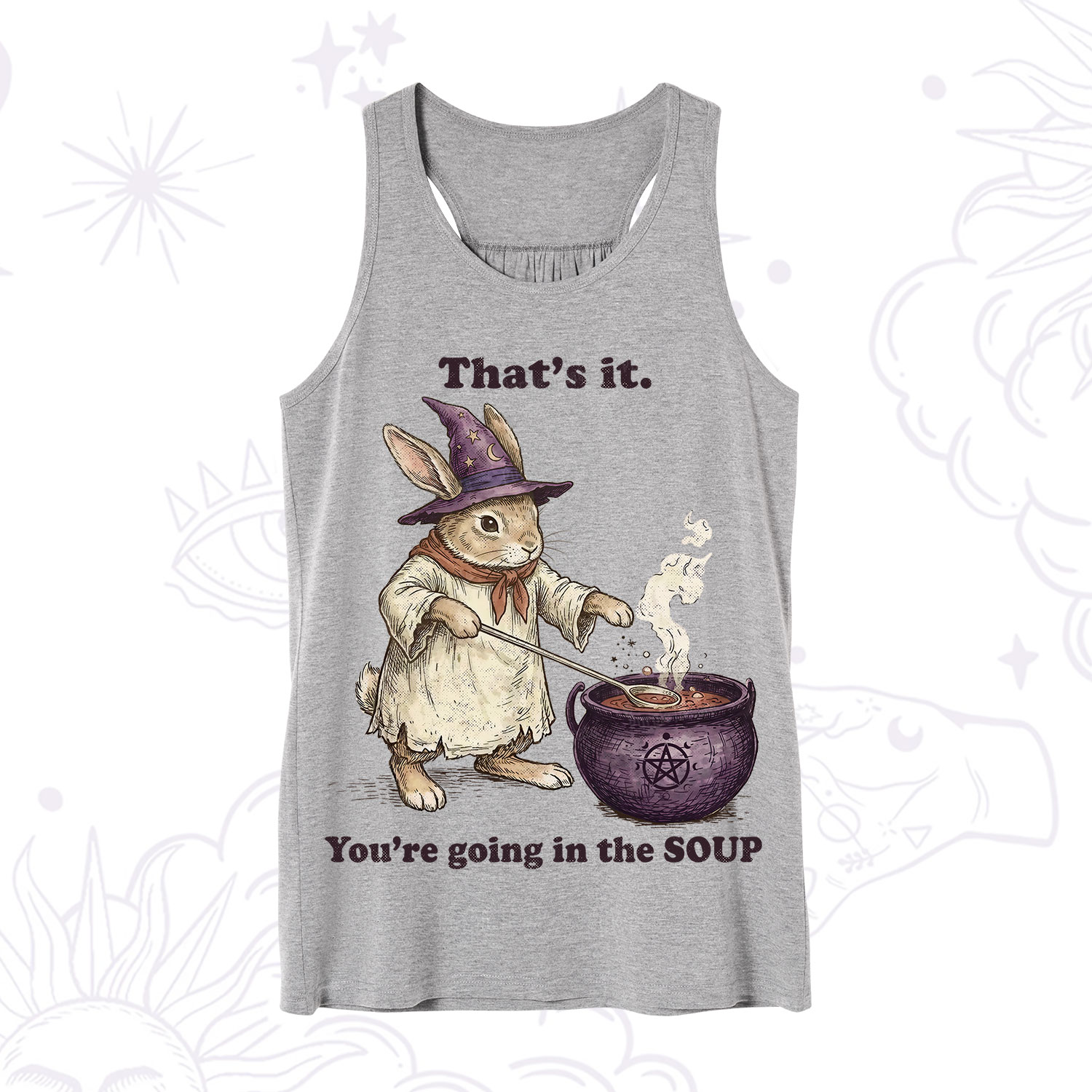 Purplehecate That's It You're Going in the Soup Witch Bunny Tank