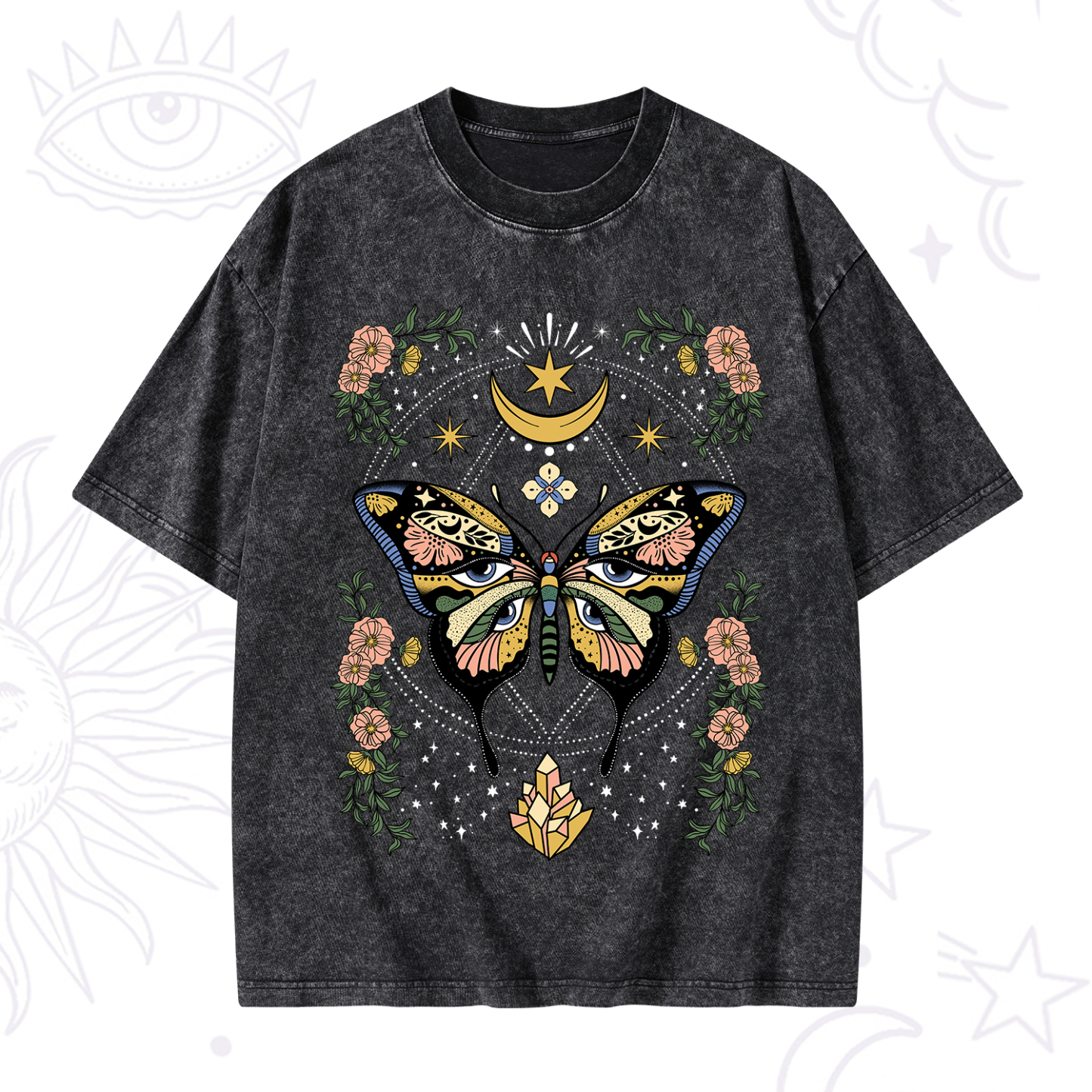 Magic Purplehecate I Am Opening Washed T-Shirt