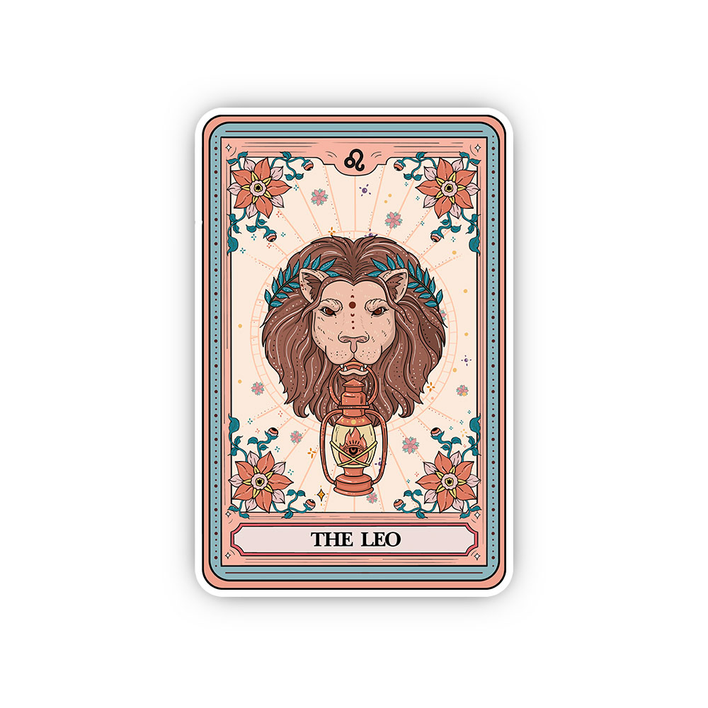 Purplehecate The Leo Tarot Card Sticker