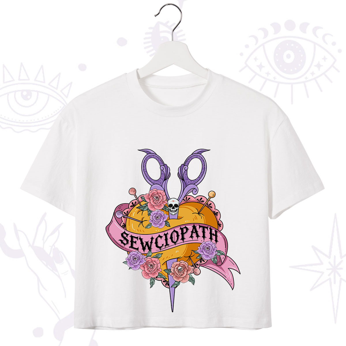 Purplehecate Sewciopath Crop T-Shirt