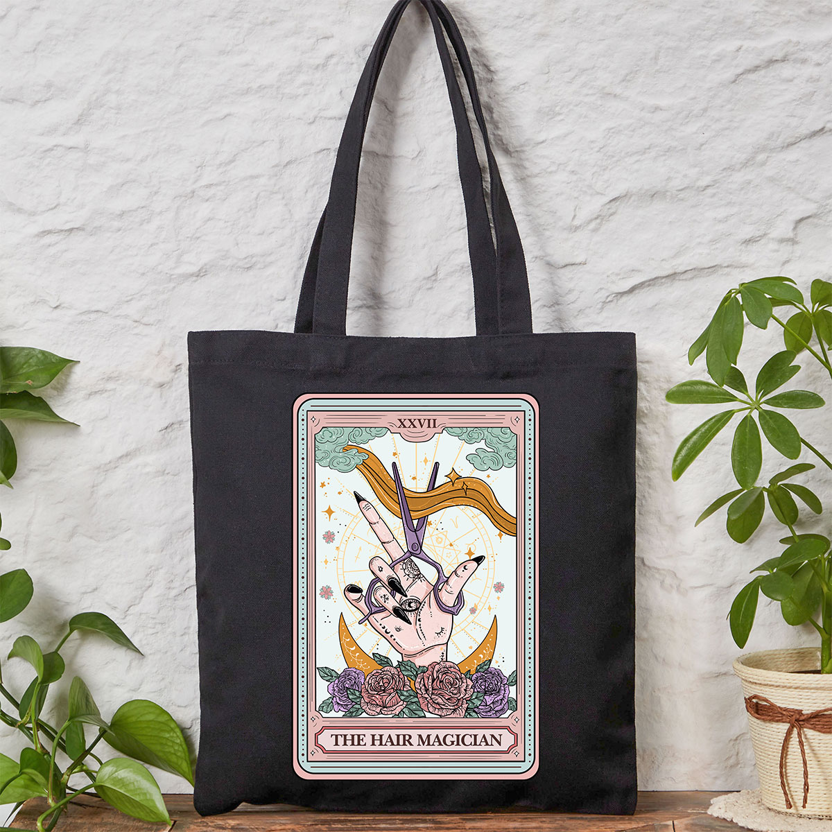 Purplehecate The Hair Magician Tarot Tote Bag