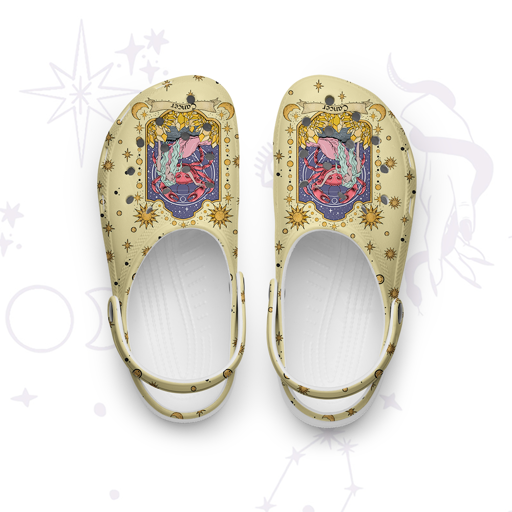 Purplehecate Cancer Zodiac Rubber Clogs