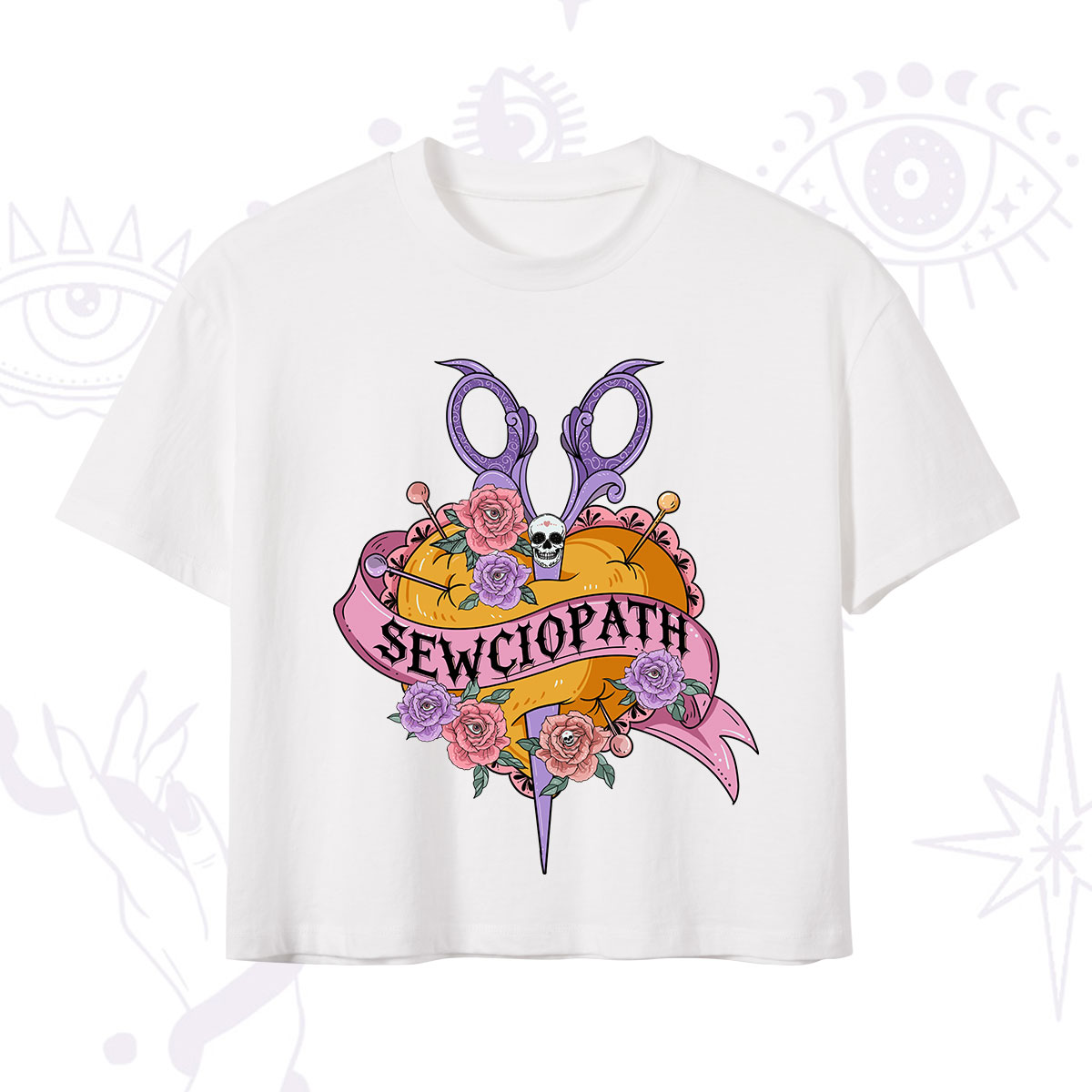 Purplehecate Sewciopath Crop T-Shirt