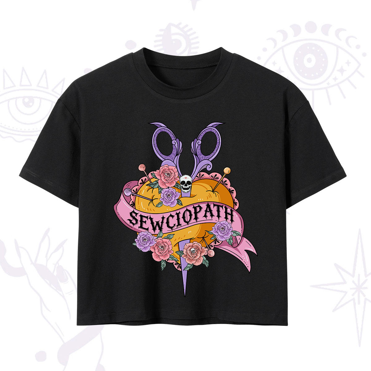 Purplehecate Sewciopath Crop T-Shirt