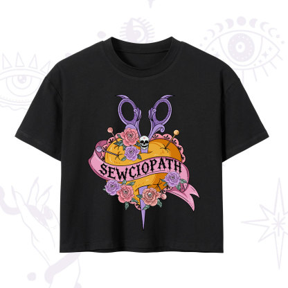 Purplehecate Sewciopath Crop T-Shirt