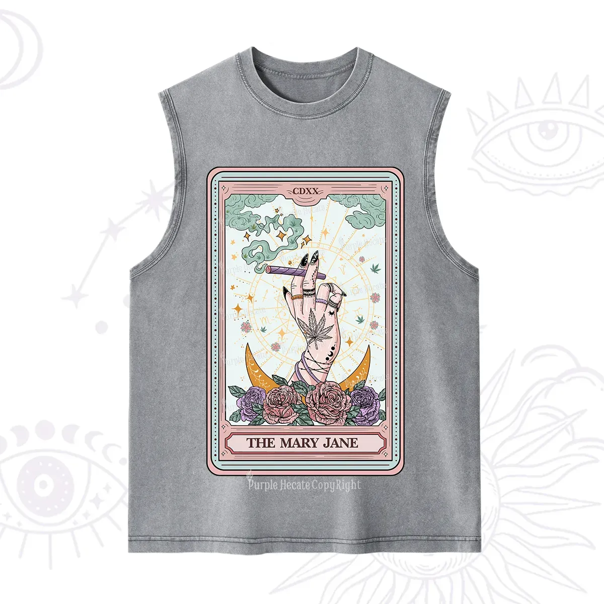 Purplehecate The Mary Jane Tarot Washed Tank