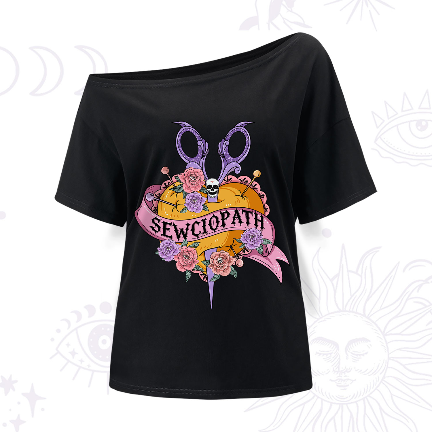 Purplehecate Sewciopath One Shoulder T-Shirt