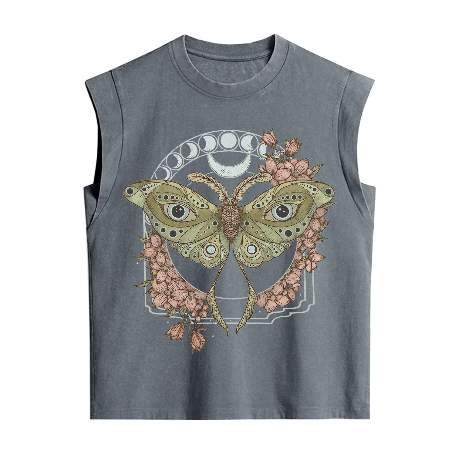 Purplehecate Luna Moth Vintage Washed Tank