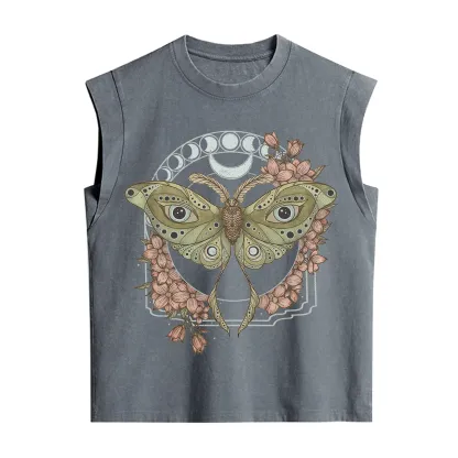 Purplehecate Luna Moth Vintage Washed Tank