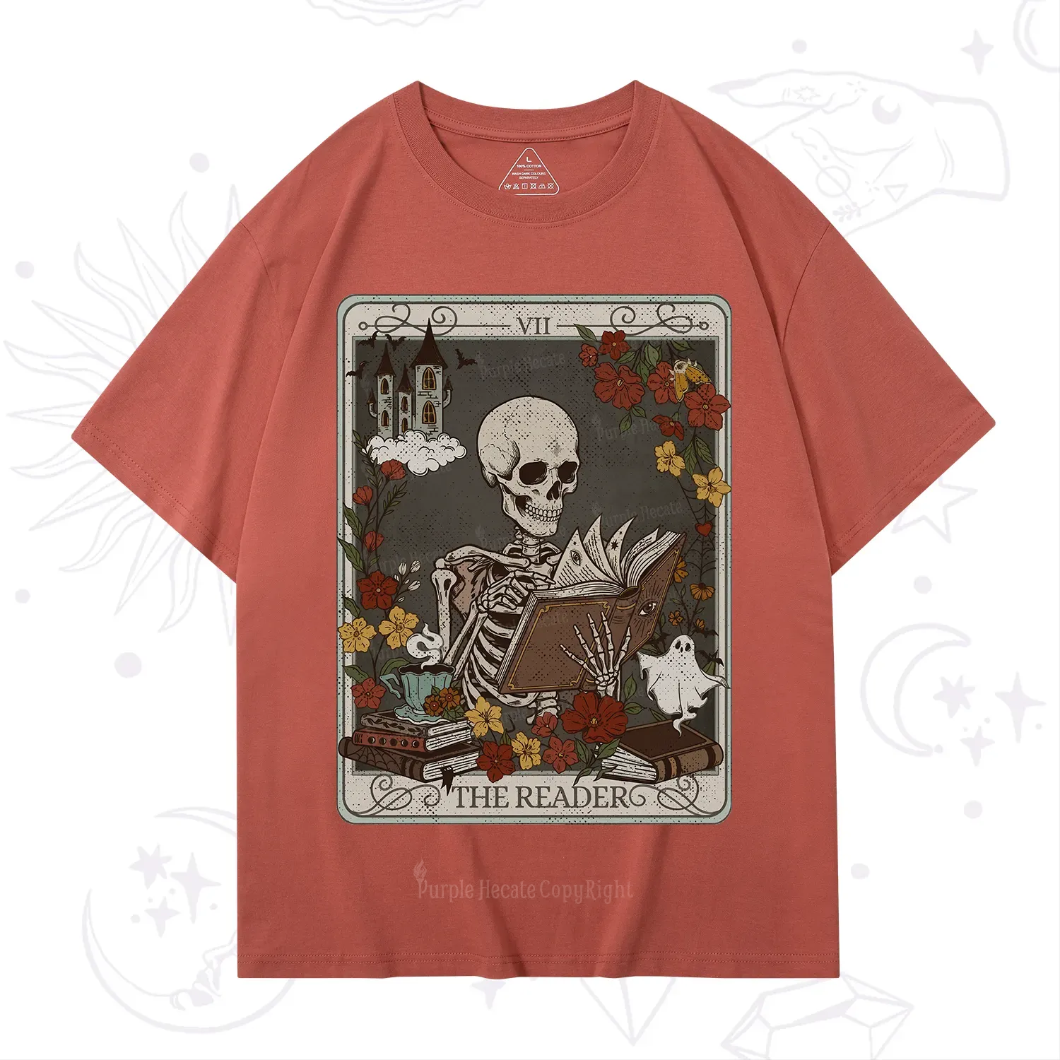 Purplehecate The Reader Tarot Card T-Shirt