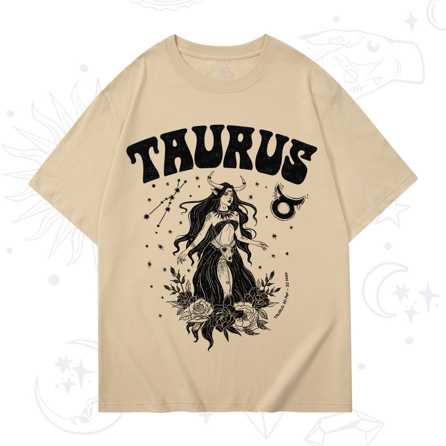 Purplehecate Taurus Zodiac Glyphs T-Shirt
