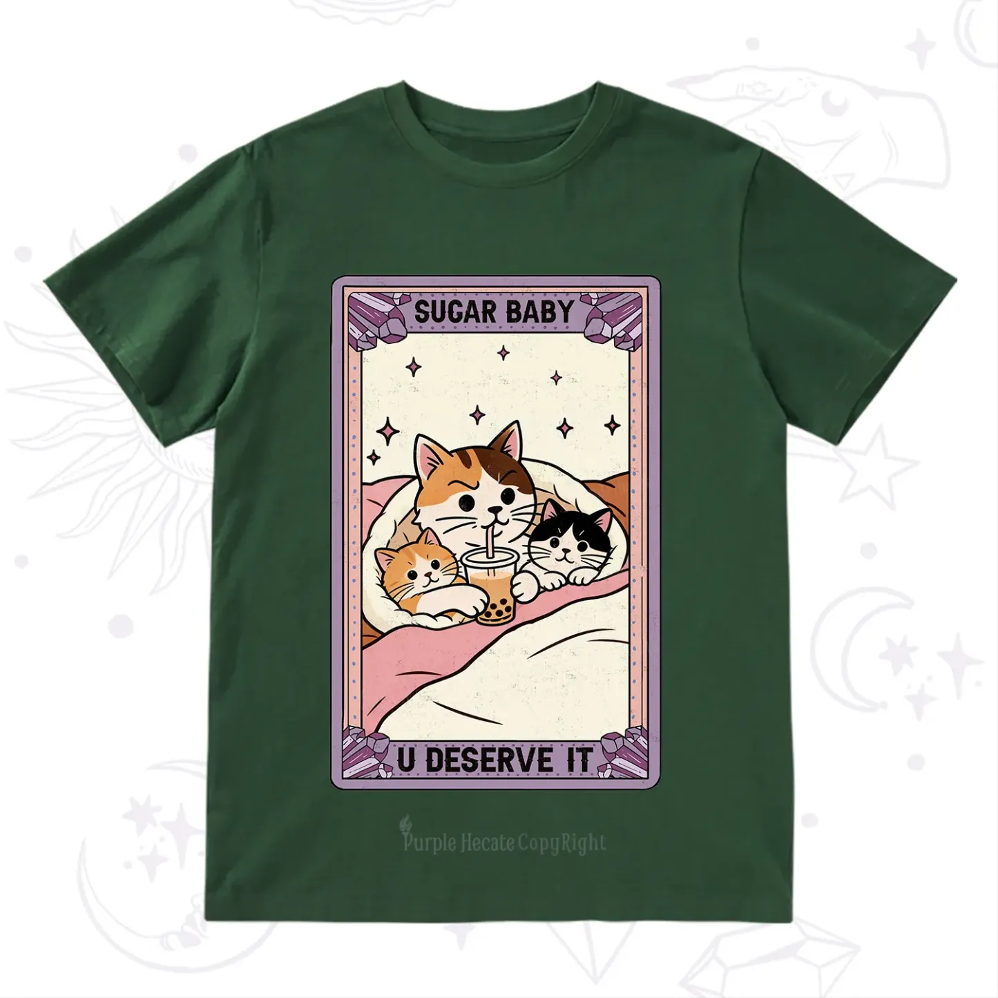 Purplehecate The Sugar Baby Cat Tarot T-Shirt