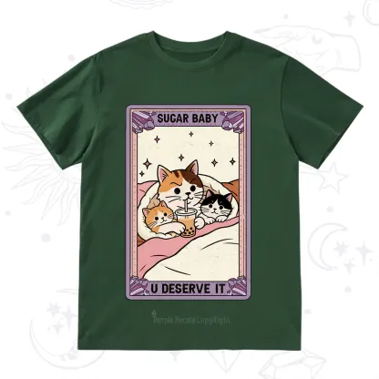 Purplehecate The Sugar Baby Cat Tarot T-Shirt