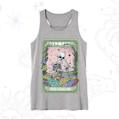 Purplehecate The Reader Bookworm Tarot Skeleton Tank