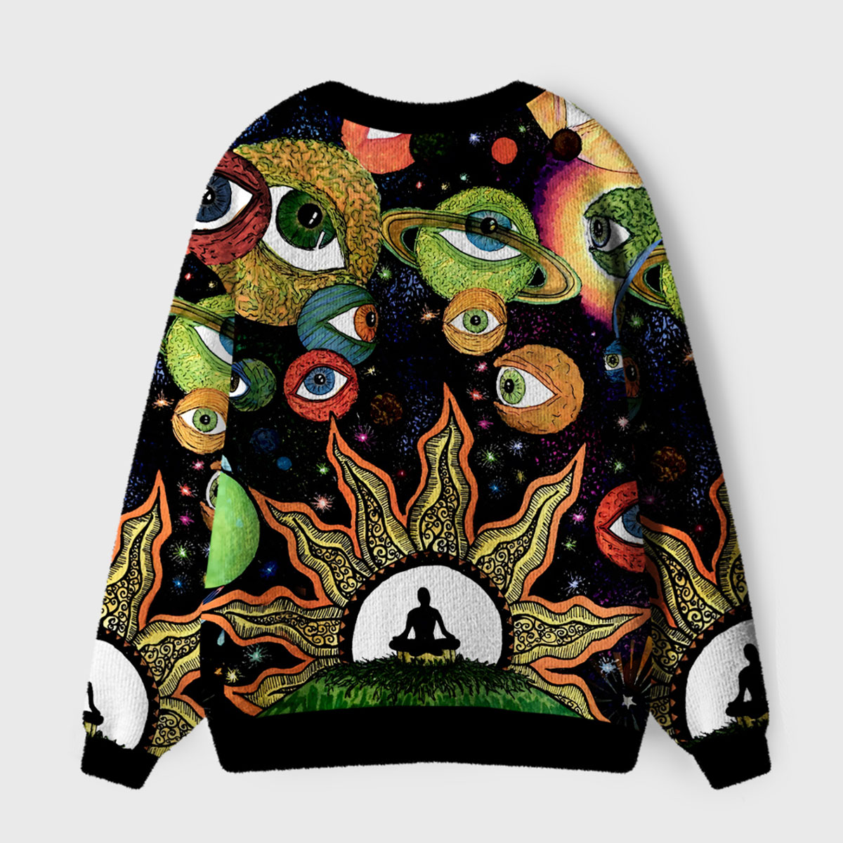 Purplehecate Inner Vision Ugly Cardigan Sweaters