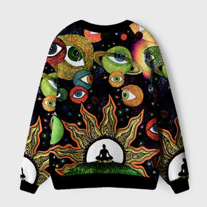 Purplehecate Inner Vision Ugly Cardigan Sweaters