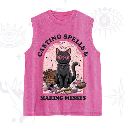 Purplehecate Casting Spells Making Messes Cat Washed Tank