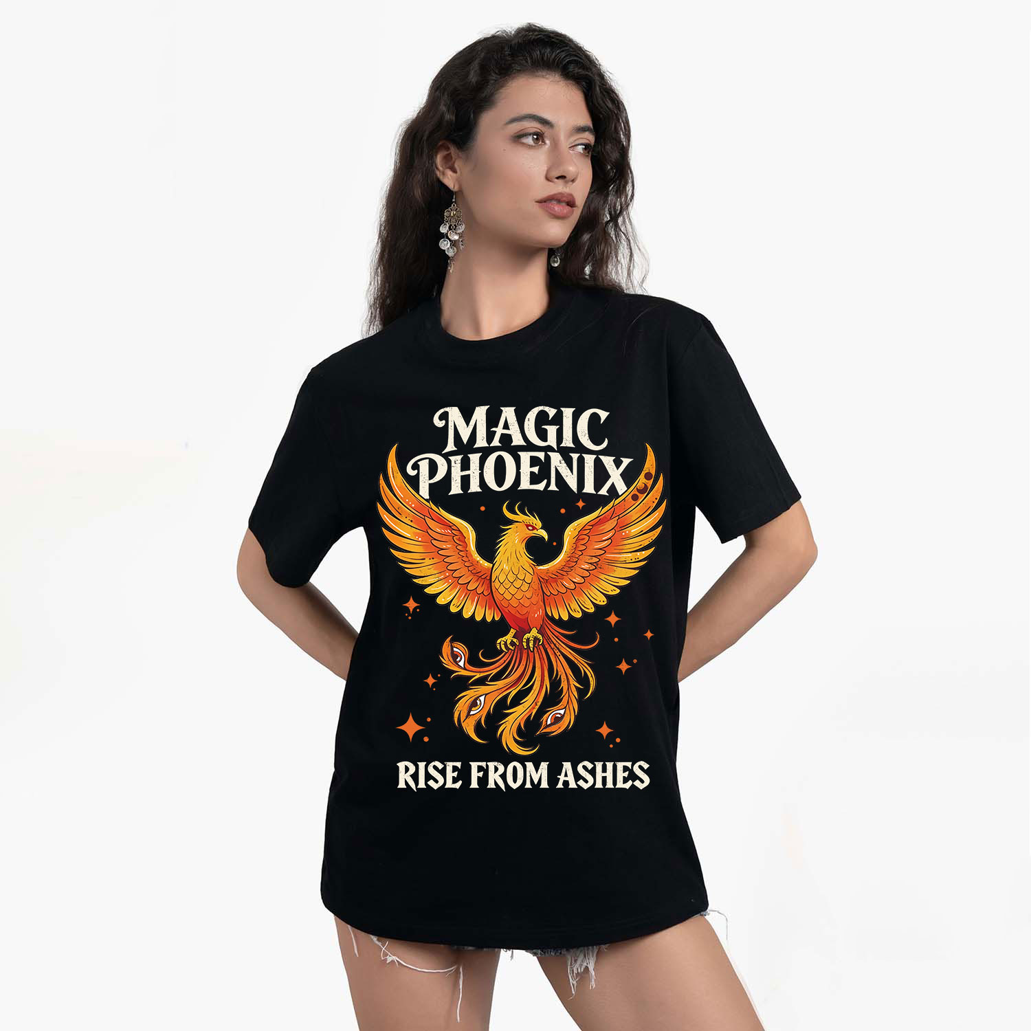 Purplehecate Magic Phoenix Rise From Ashes T-Shirt