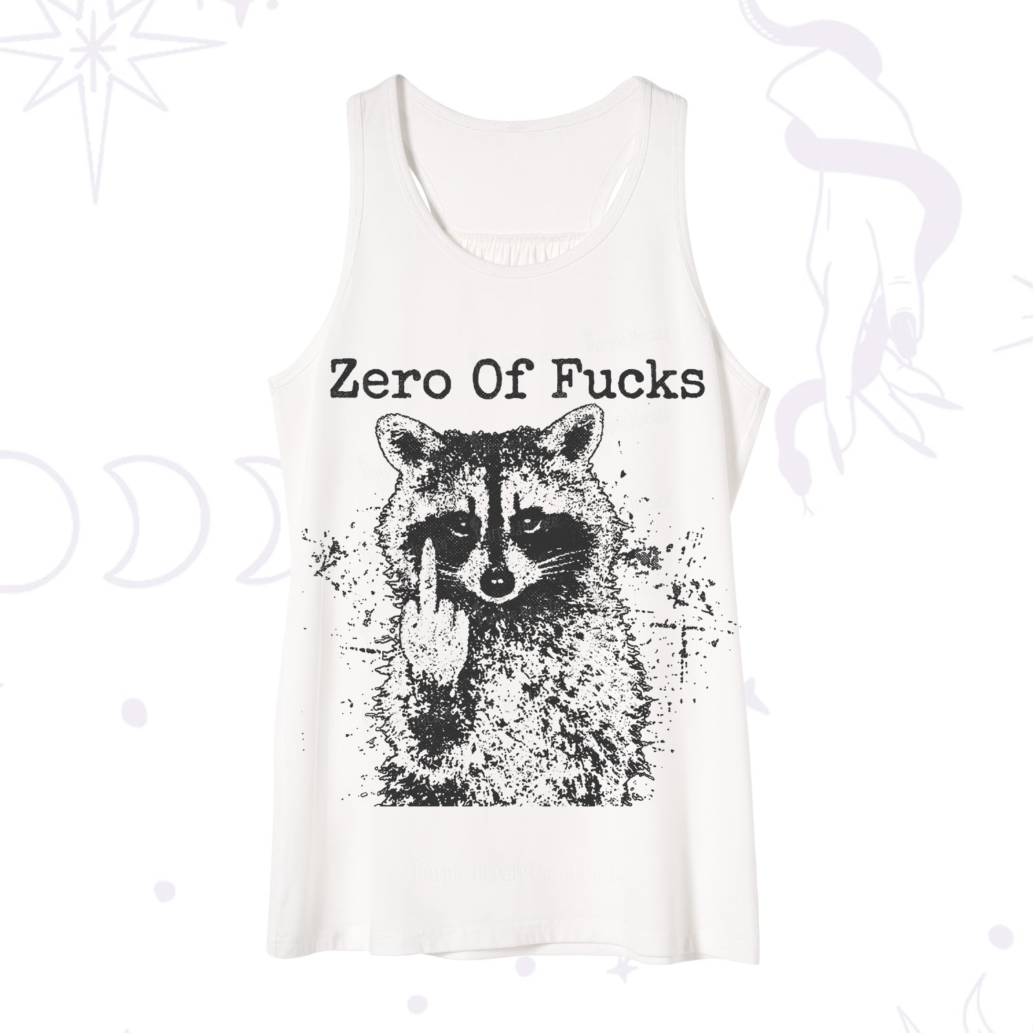 Purplehecate Zero Of Fucks Raccoon Tank