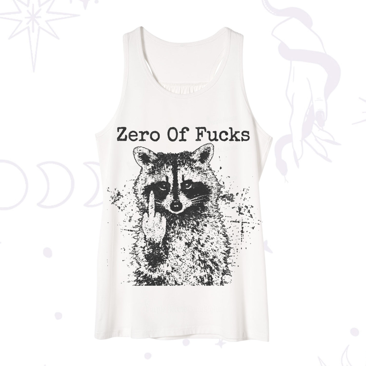 Purplehecate Zero Of Fucks Raccoon Tank