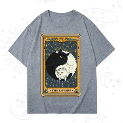 Purplehecate The Lovers Cat Tarot T-Shirt