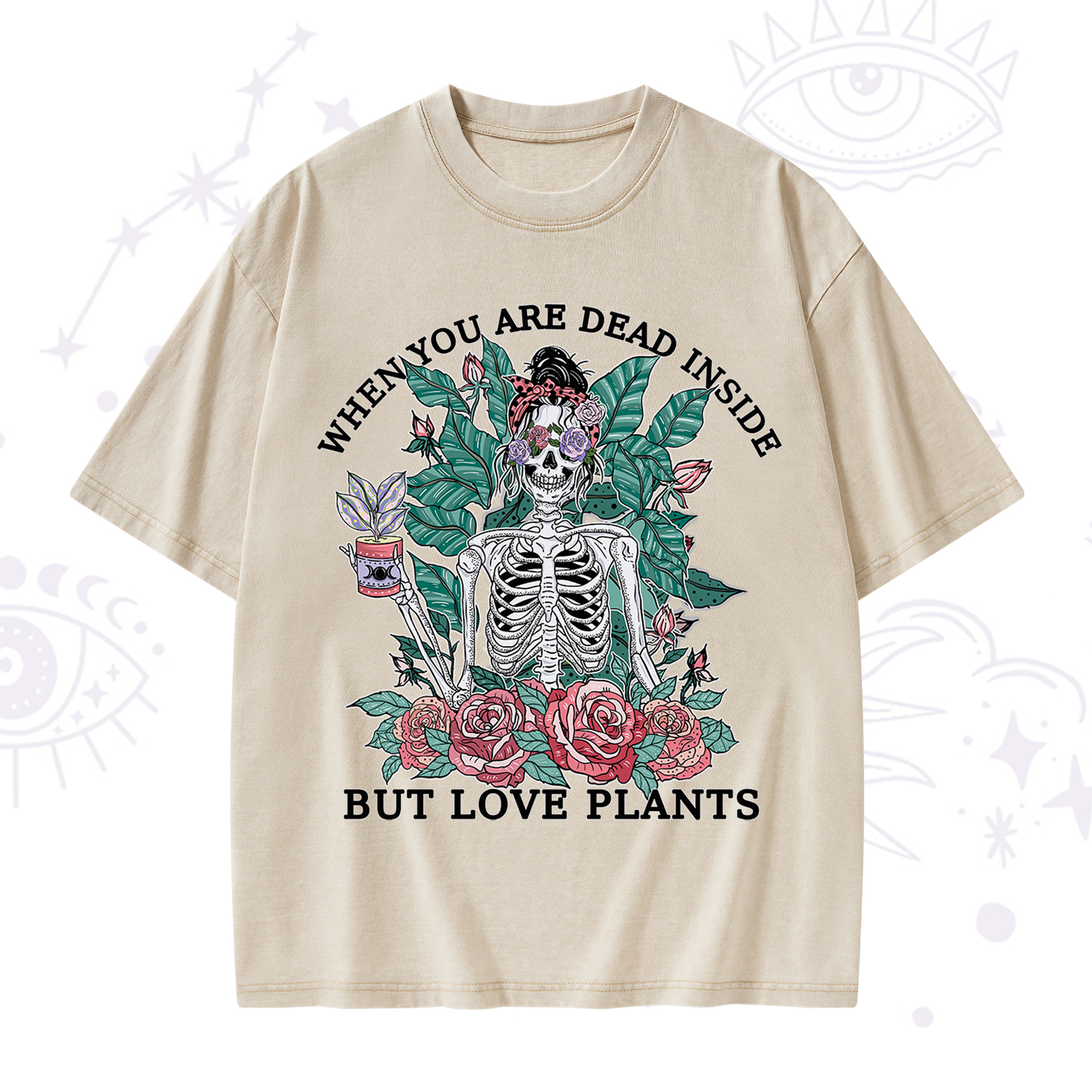 Purplehecate When You Dead Inside Washed T-Shirt